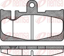 Remsa 0889.00 - Гальмівні колодки, дискові гальма autozip.com.ua