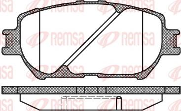 Remsa 0884.00 - Гальмівні колодки, дискові гальма autozip.com.ua