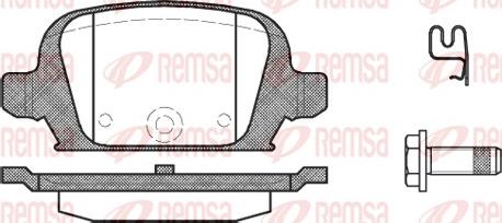 Remsa 0835.02 - Гальмівні колодки, дискові гальма autozip.com.ua