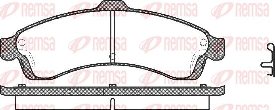 Remsa 0837.02 - Гальмівні колодки, дискові гальма autozip.com.ua