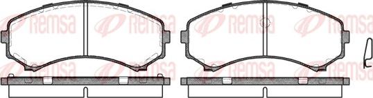 Remsa 0396.00 - Гальмівні колодки, дискові гальма autozip.com.ua