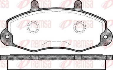 Remsa 0391.00 - Гальмівні колодки, дискові гальма autozip.com.ua