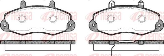 Remsa 0391.02 - Гальмівні колодки, дискові гальма autozip.com.ua