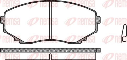 Remsa 0397.00 - Гальмівні колодки, дискові гальма autozip.com.ua