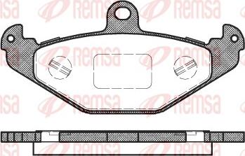 Remsa 0345.20 - Гальмівні колодки, дискові гальма autozip.com.ua