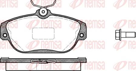 Remsa 0368.10 - Гальмівні колодки, дискові гальма autozip.com.ua