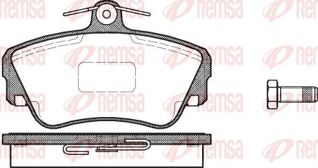 Remsa 0309.10 - Гальмівні колодки, дискові гальма autozip.com.ua