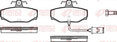 Remsa 0304.02 - Гальмівні колодки, дискові гальма autozip.com.ua