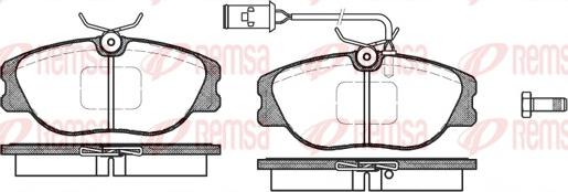 Remsa 0305.02 - Гальмівні колодки, дискові гальма autozip.com.ua