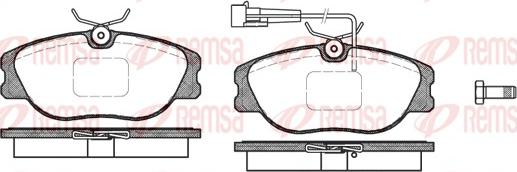 Remsa 0305.31 - Гальмівні колодки, дискові гальма autozip.com.ua