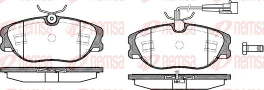 Remsa 0305.72 - Гальмівні колодки, дискові гальма autozip.com.ua