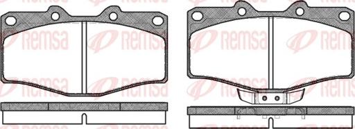 Remsa 0315.02 - Гальмівні колодки, дискові гальма autozip.com.ua