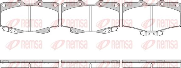 Remsa 0315.14 - Гальмівні колодки, дискові гальма autozip.com.ua