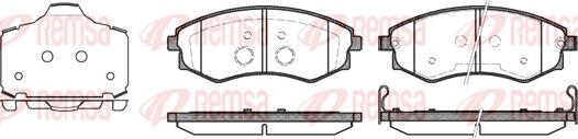 Remsa 0318.03 - Гальмівні колодки, дискові гальма autozip.com.ua