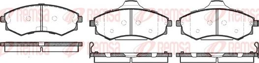 Remsa 0318.82 - Гальмівні колодки, дискові гальма autozip.com.ua