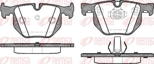 Remsa 0381.40 - Гальмівні колодки, дискові гальма autozip.com.ua