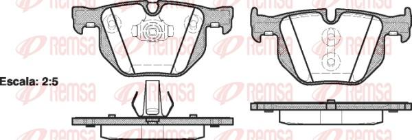 Remsa 0381.61 - Гальмівні колодки, дискові гальма autozip.com.ua