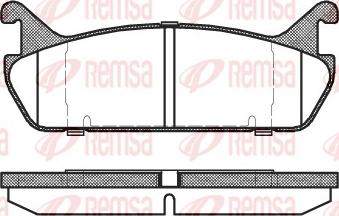 Remsa 0329.00 - Гальмівні колодки, дискові гальма autozip.com.ua