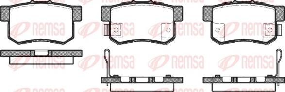 Remsa 0325.52 - Гальмівні колодки, дискові гальма autozip.com.ua