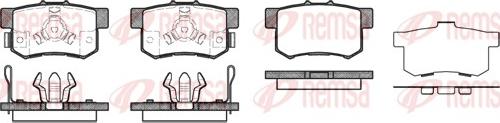 Remsa 0325.04 - Гальмівні колодки, дискові гальма autozip.com.ua