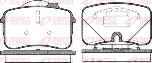 Remsa 0328.00 - Гальмівні колодки, дискові гальма autozip.com.ua