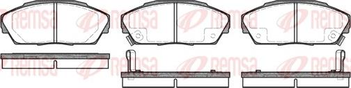 Remsa 0323.02 - Гальмівні колодки, дискові гальма autozip.com.ua