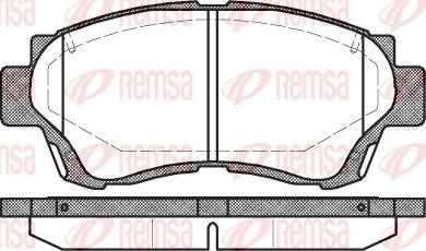 Remsa 0370.00 - Гальмівні колодки, дискові гальма autozip.com.ua