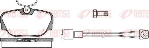 Remsa 0296.02 - Гальмівні колодки, дискові гальма autozip.com.ua
