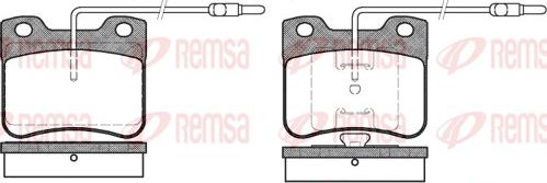 Remsa 0247.04 - Гальмівні колодки, дискові гальма autozip.com.ua