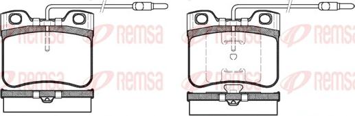 Remsa 0247.14 - Гальмівні колодки, дискові гальма autozip.com.ua