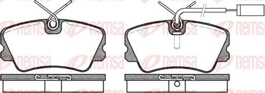 Remsa 0259.12 - Гальмівні колодки, дискові гальма autozip.com.ua