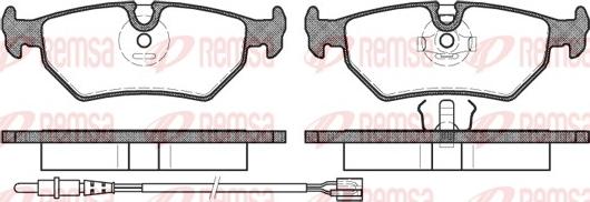 Remsa 0265.32 - Гальмівні колодки, дискові гальма autozip.com.ua