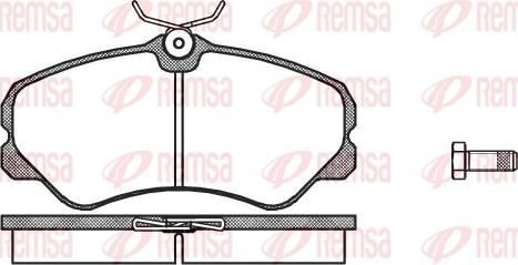 Remsa 0261.00 - Гальмівні колодки, дискові гальма autozip.com.ua