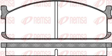 Remsa 0204.00 - Гальмівні колодки, дискові гальма autozip.com.ua