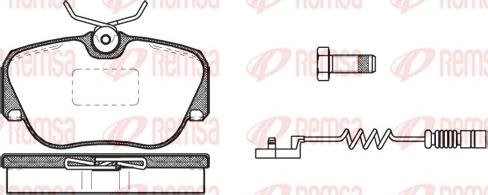 Remsa 0284.02 - Гальмівні колодки, дискові гальма autozip.com.ua