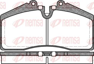 Remsa 0288.00 - Гальмівні колодки, дискові гальма autozip.com.ua