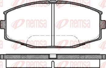 Remsa 0225.10 - Гальмівні колодки, дискові гальма autozip.com.ua