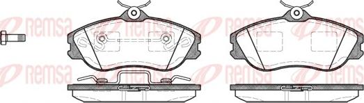 Remsa 0276.20 - Гальмівні колодки, дискові гальма autozip.com.ua