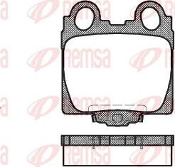 Remsa 0743.04 - Гальмівні колодки, дискові гальма autozip.com.ua