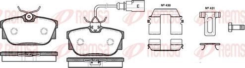 Remsa 0767.12 - Гальмівні колодки, дискові гальма autozip.com.ua