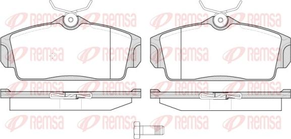 Remsa 0704.10 - Гальмівні колодки, дискові гальма autozip.com.ua