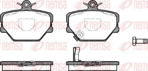 Remsa 0705.02 - Гальмівні колодки, дискові гальма autozip.com.ua