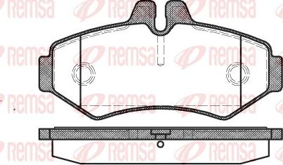 Remsa 0733.00 - Гальмівні колодки, дискові гальма autozip.com.ua