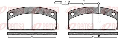 Remsa 0725.02 - Гальмівні колодки, дискові гальма autozip.com.ua