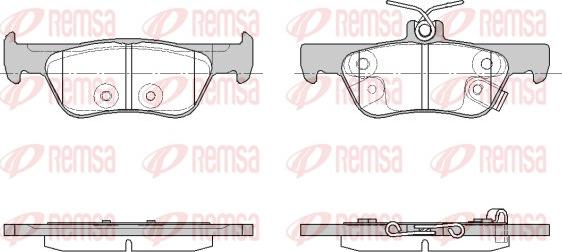 Remsa 1944.02 - Гальмівні колодки, дискові гальма autozip.com.ua