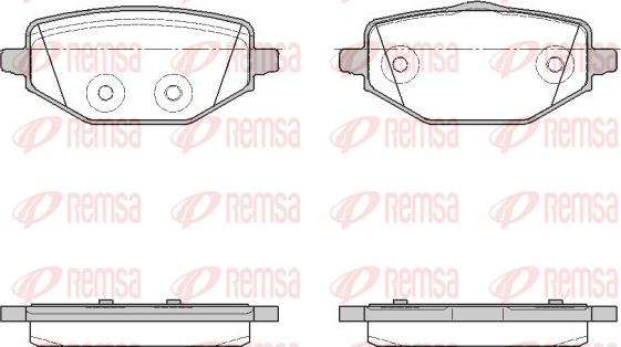 Remsa 1946.00 - Гальмівні колодки, дискові гальма autozip.com.ua