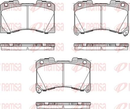 Remsa 1955.02 - Гальмівні колодки, дискові гальма autozip.com.ua