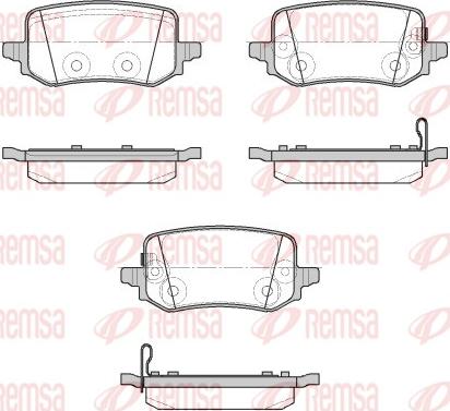 Remsa 1958.02 - Гальмівні колодки, дискові гальма autozip.com.ua