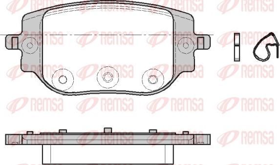 Remsa 1965.00 - Гальмівні колодки, дискові гальма autozip.com.ua