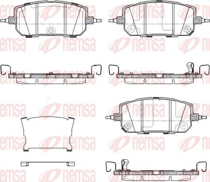 Remsa 1960.02 - Гальмівні колодки, дискові гальма autozip.com.ua